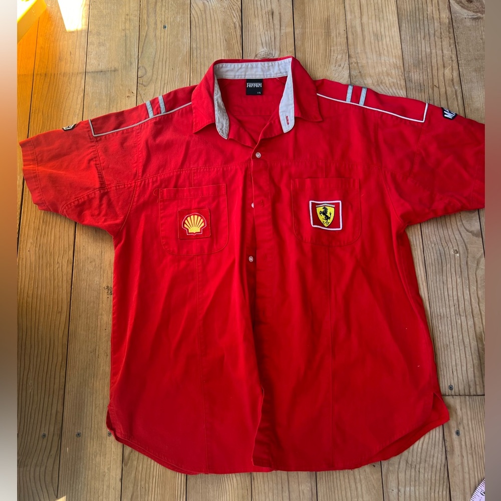 Vintage 90’s Ferrari Tea Racing Shirt Size XXL